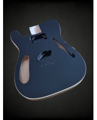 Corps Telecaster gaucher Black, micros HS