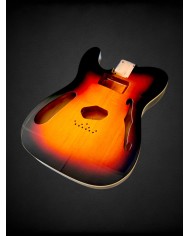 Left-handed Telecaster body Sunburst, HS pickups