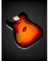 Corps Telecaster gaucher Sunburst, micros HS