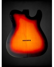 Corps Telecaster gaucher Sunburst, micros HS