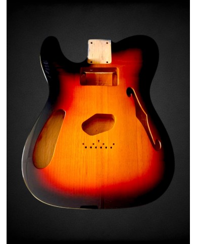Left-handed Telecaster body Sunburst, HS pickups