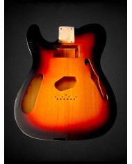 Left-handed Telecaster body Sunburst, HS pickups