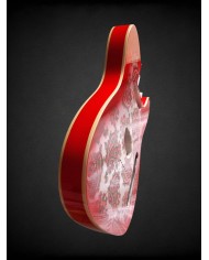 Corps Telecaster Red Paisley, Double binding, 3 pièces en Aulne