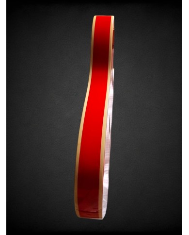 Telecaster Body Red Paisley, Double binding, 3-piece Alder