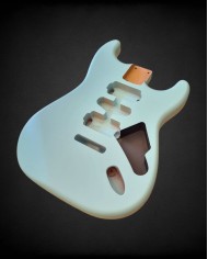 Sonic Blue Satin Nitro HSH Stratocaster Body : Alder