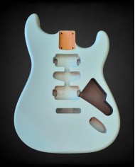 Sonic Blue Satin Nitro HSH Stratocaster Body : Alder