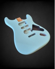 Corps Stratocaster Sonic Blue Satin Nitro HSH, Aulne