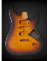 3-Tone Sunburst Satin Nitro HSH Stratocaster Body – Alder