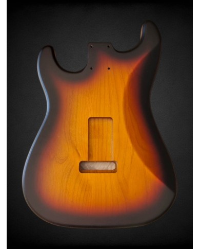 Corps Stratocaster 3-Tone Sunburst Satin Nitro HSH – Aulne