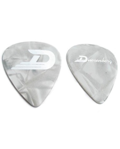 10 Mediators Duesenberg Cellulo Shell Picks heavy 0,95 White Pearl