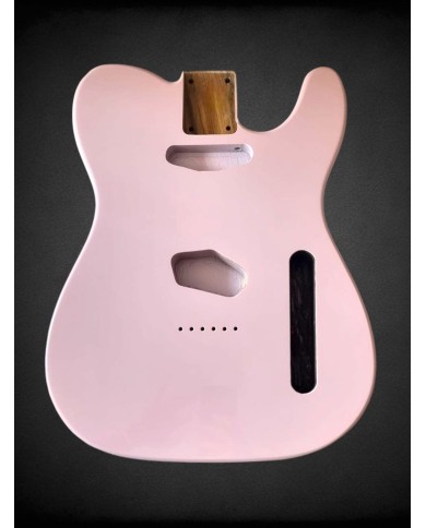 Telecaster body Metallic Pink finish -Swamp Ash 3 pieces