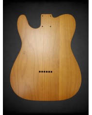 Alder Telecaster Body 3-piece, natural wood finish double binding,