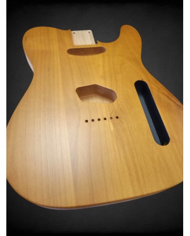 Alder Telecaster Body 3-piece, natural wood finish double binding,