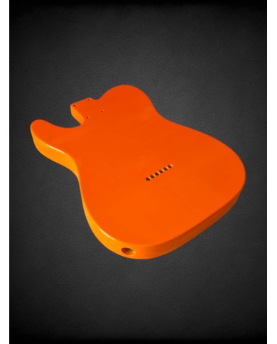 Corps Telecaster Capri Orange, aulne, vernis gloss