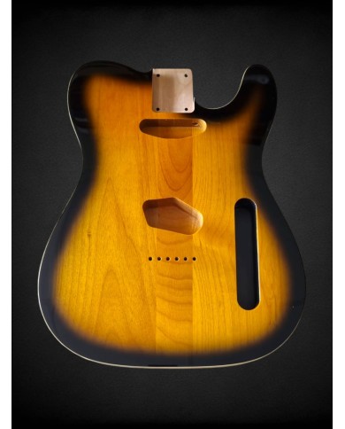 Telecaster Body Sunburst 2-tone, double binding, gloss varnish