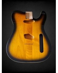 Telecaster Body Sunburst 2-tone, double binding, gloss varnish