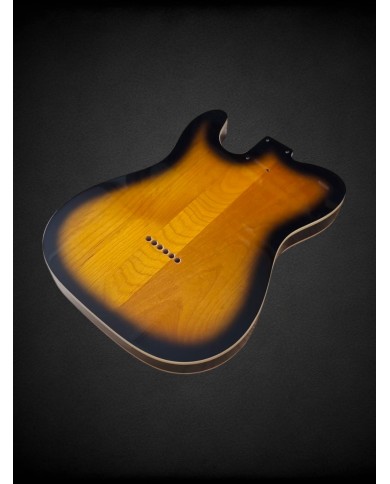 Telecaster Body Sunburst 2-tone, double binding, gloss varnish