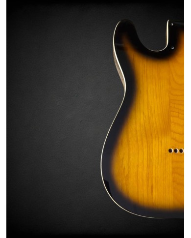 Telecaster Body Sunburst 2-tone, double binding, gloss varnish