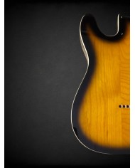 Corps Telecaster Sunburst 2 tons, double binding, verni gloss