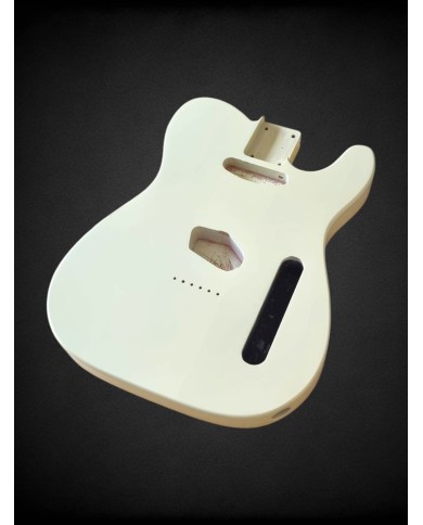Corps Telecaster Cream Yellow, en aulne