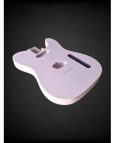 Corps de guitare Telecaster Pink double binding crème | ADP Guitar Parts
