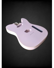 Telecaster guitar body Pink double cream binding | ADP Guitar Parts