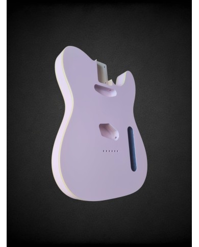Corps de guitare Telecaster Pink double binding crème | ADP Guitar Parts