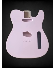 Corps de guitare Telecaster Pink double binding crème | ADP Guitar Parts