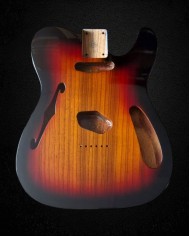 Ash Thinline Tele Body, Sunburst 3 TS