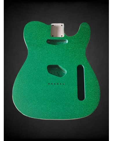 Corps Telecaster Sparkle Green : Lumineux !