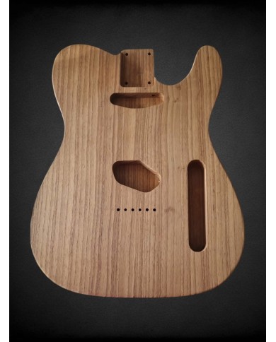 Corps Telecaster en Frene 2 pièces "Roasted", Non vernis-STOCK B