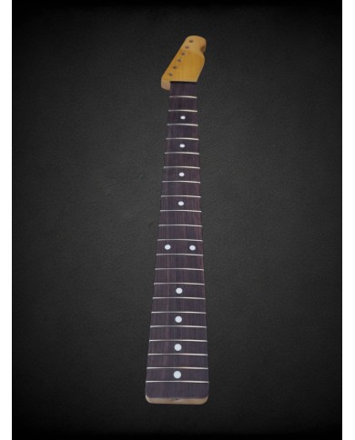 Manche Telecaster Allparts, 21 frettes, érable et palissandre - Licence Fender