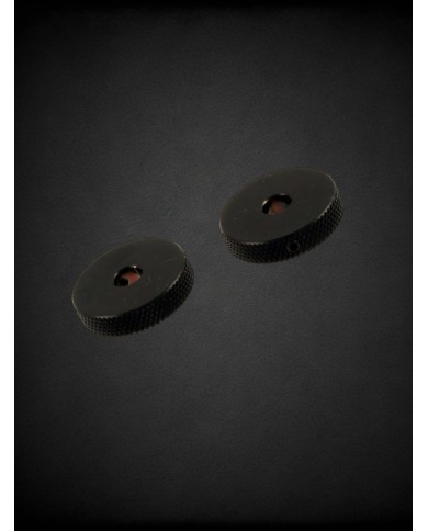 Kopie von 2 Boutons Molettes noires en metal pour Jazzmaster