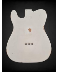 Corps Telecaster Heavy Relic Vintage White Nitro Satin | ADP Guitar Parts