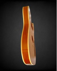 Corps Telecaster bois naturel et double binding, SH, verni gloss