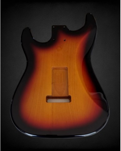 Corps Stratocaster® HSH Sunburst 3 Tons Poly Gloss Aulne | ADP Guitar Parts