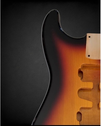 Corps Stratocaster® HSH Sunburst 3 Tons Poly Gloss Aulne | ADP Guitar Parts