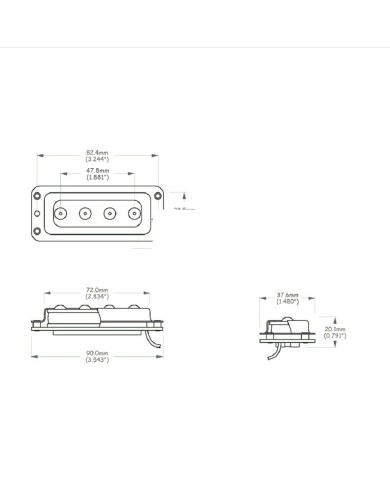 Pickup for Rickenbacker Bass 4001 4003, Neck