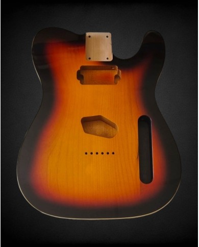 Telecaster Body SH 3-Tone Sunburst Double Binding