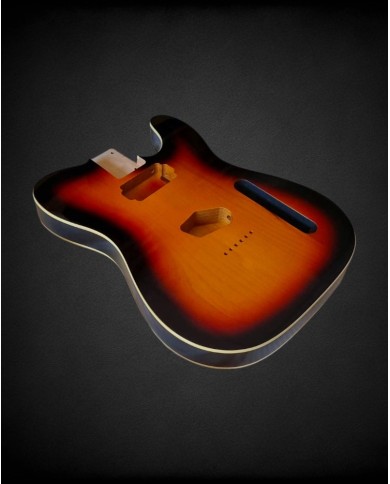 Telecaster Body SH 3-Tone Sunburst Double Binding