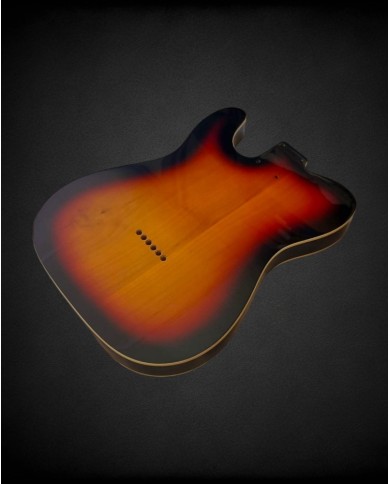 Telecaster Body SH 3-Tone Sunburst Double Binding