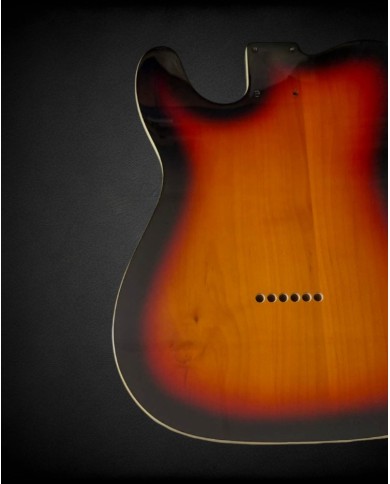 Telecaster Body SH 3-Tone Sunburst Double Binding