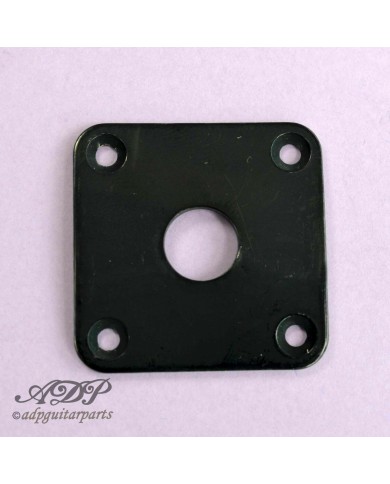 Schwarze quadratische Buchsenplatte für Gibson und Epiphone Les Paul, SG