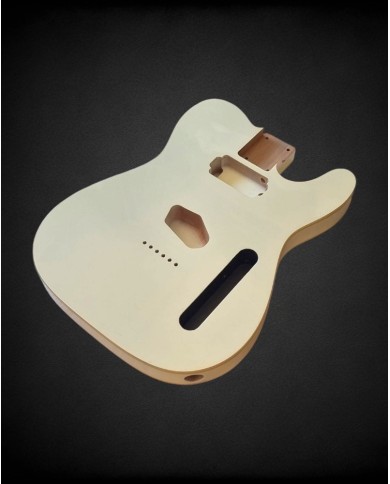 Telecaster Body SH Vintage White Double Binding