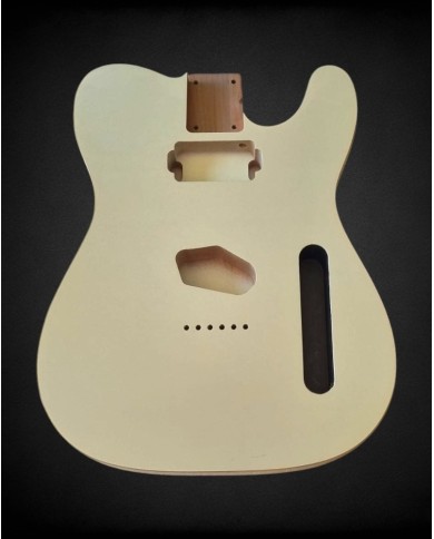 Telecaster Body SH Vintage White Double Binding