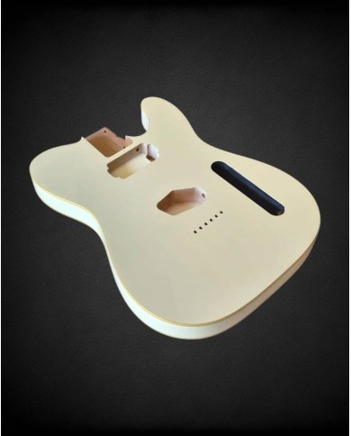 Telecaster Body SH Vintage White Double Binding