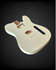 Telecaster Body SH Vintage White Double Binding