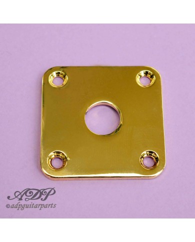 Vergoldete quadratische Klinkenbuchsenplatte für Gibson Epiphone LesPaul, SG