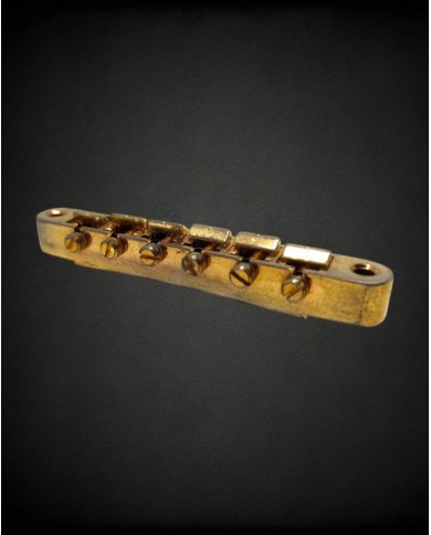 Faber Gold aged Brass saddles Bridge ABRH, Gibson style (ABR-1)