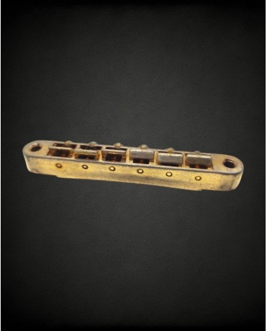 Faber Gold aged Brass saddles Bridge ABRH, Gibson style (ABR-1)